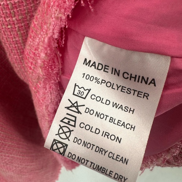 IVY CITY CO Reese Shift A-Line Dress Pink Tweed Short Sleeve Plus Size 5X - Picture 4 of 5